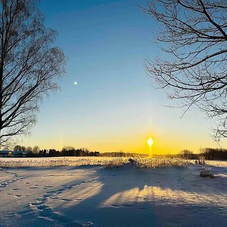 Pieni Saneerattu Hirsitalo Koskenpartaalla Chalé